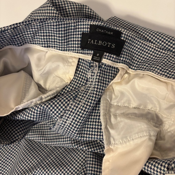 Talbots Black and White Checkered Ankle Pants - Picture 4 of 4